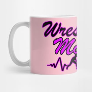 Wrestle Mom purple Mug